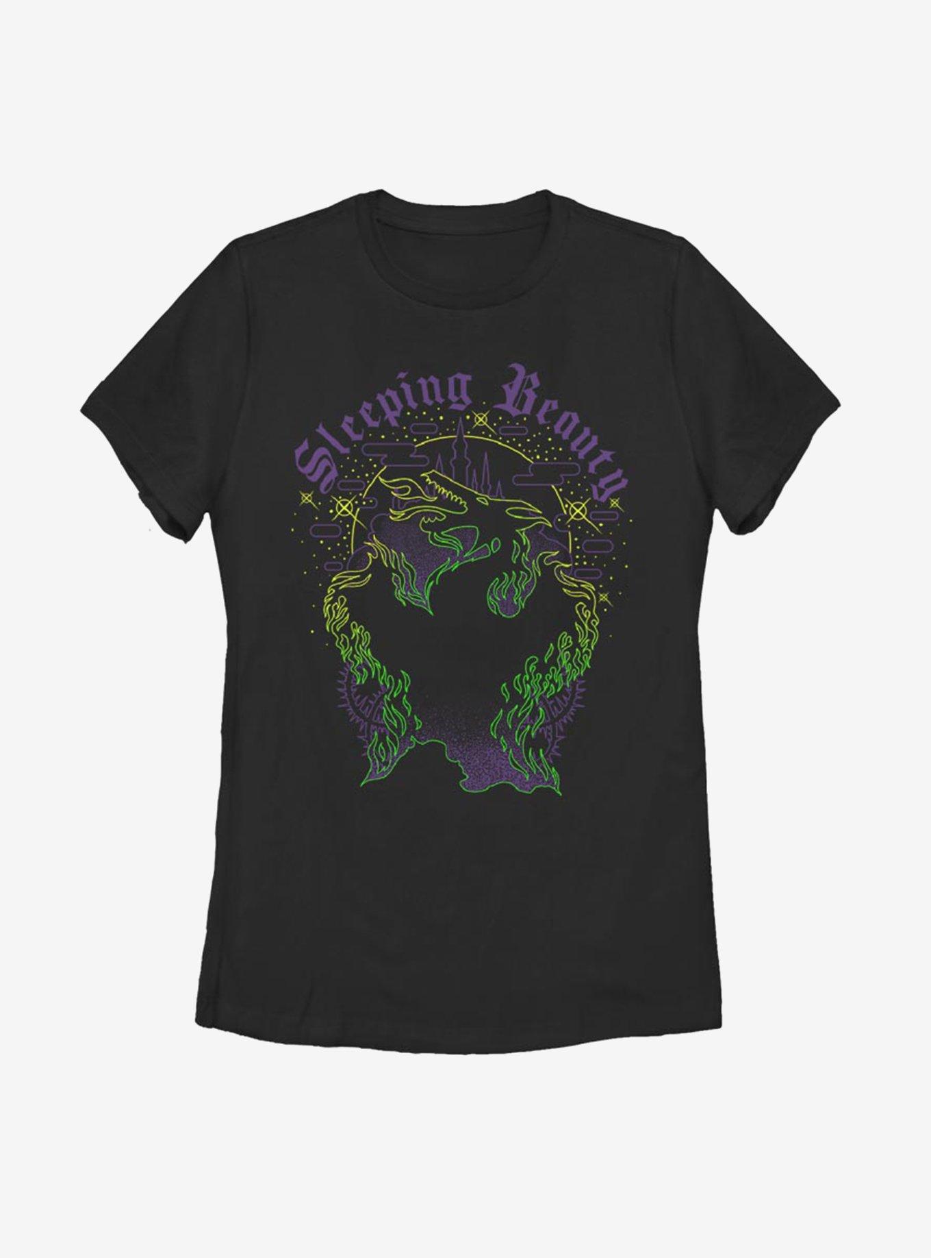 Disney Sleeping Beauty Maleficent Dragon Form Womens T-Shirt