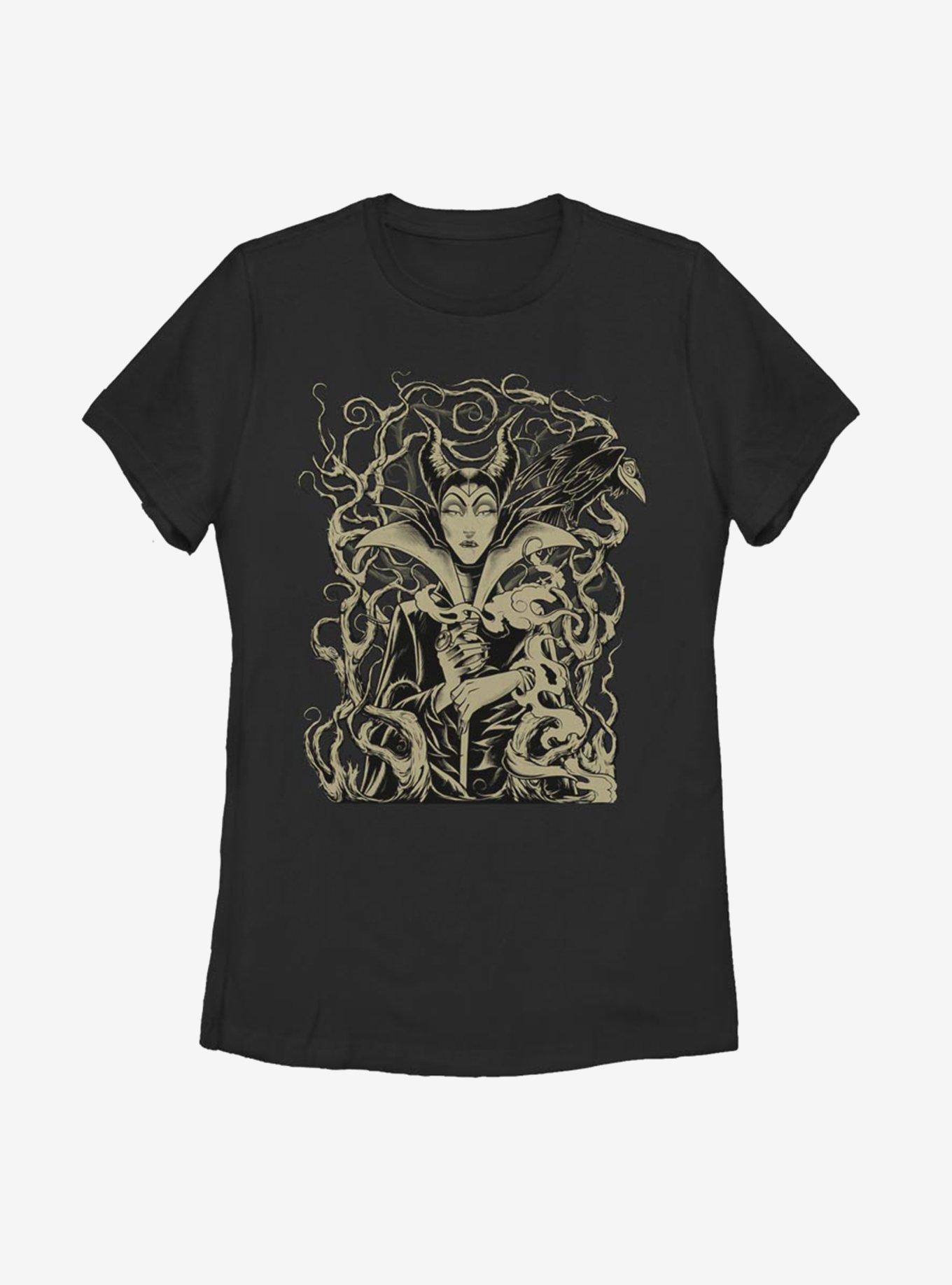 Disney Sleeping Beauty Curse Of Maleficent Womens T-Shirt, BLACK, hi-res
