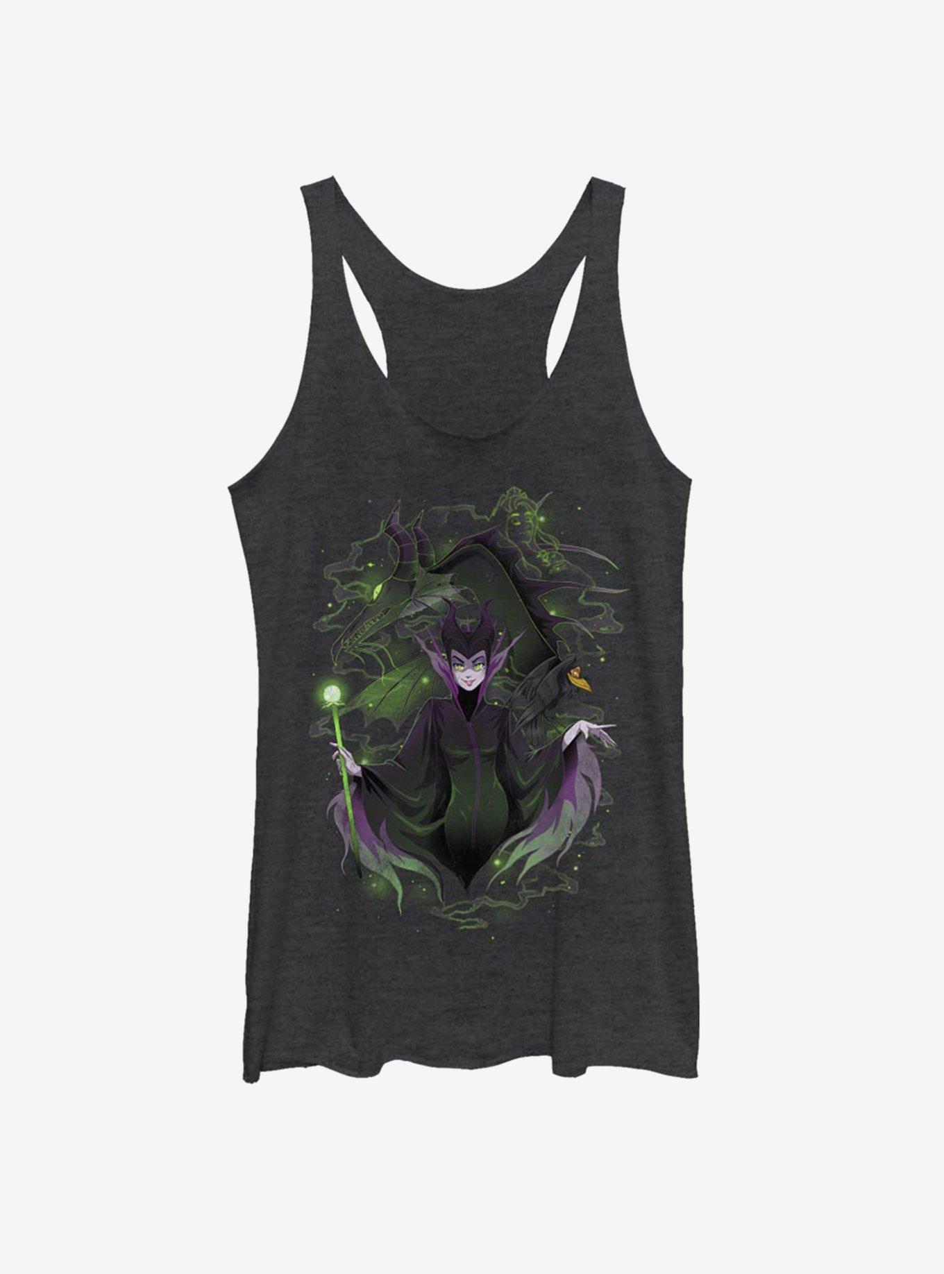 Disney Sleeping Beauty Maleficent Anime Style Womens Tank Top, , hi-res