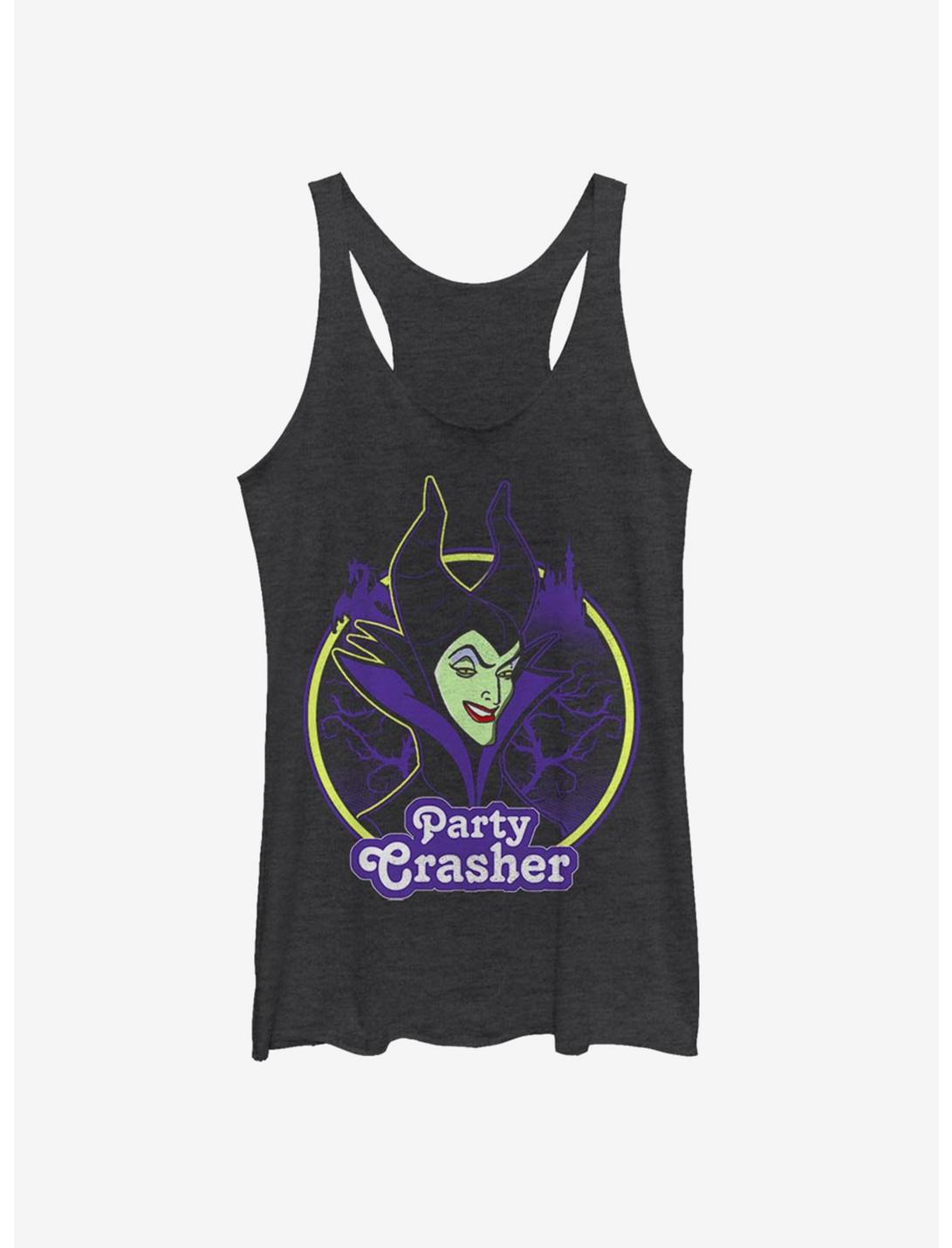 Disney Sleeping Beauty Maleficent Party Crasher Womens Tank Top, BLK HTR, hi-res