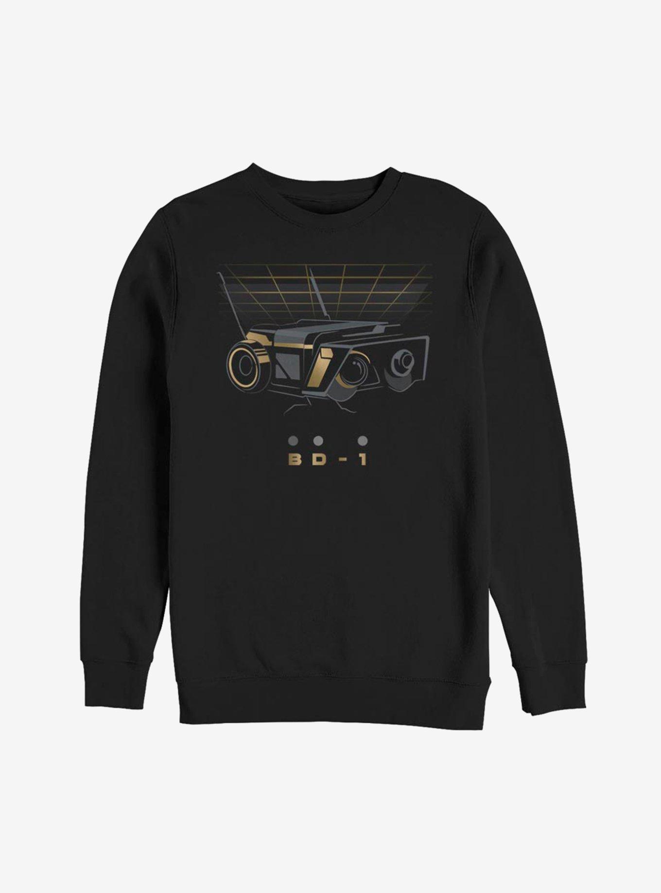 Star Wars Jedi Fallen Order BD-1 Gold Sweatshirt, BLACK, hi-res