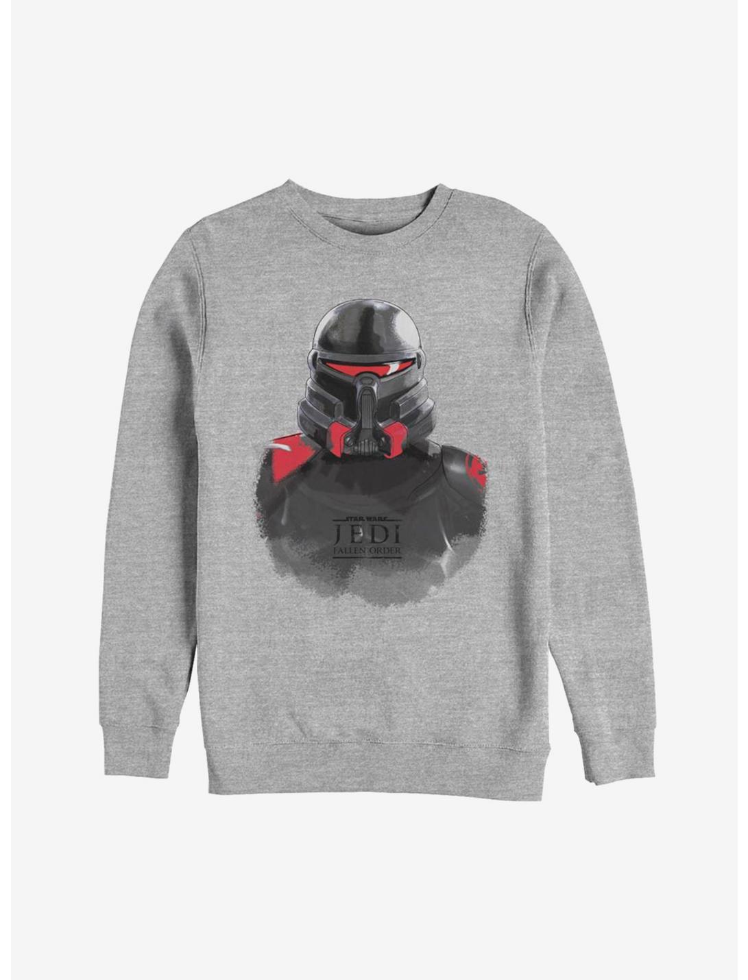 Star Wars Jedi Fallen Order Purge Trooper Mask Sweatshirt, ATH HTR, hi-res