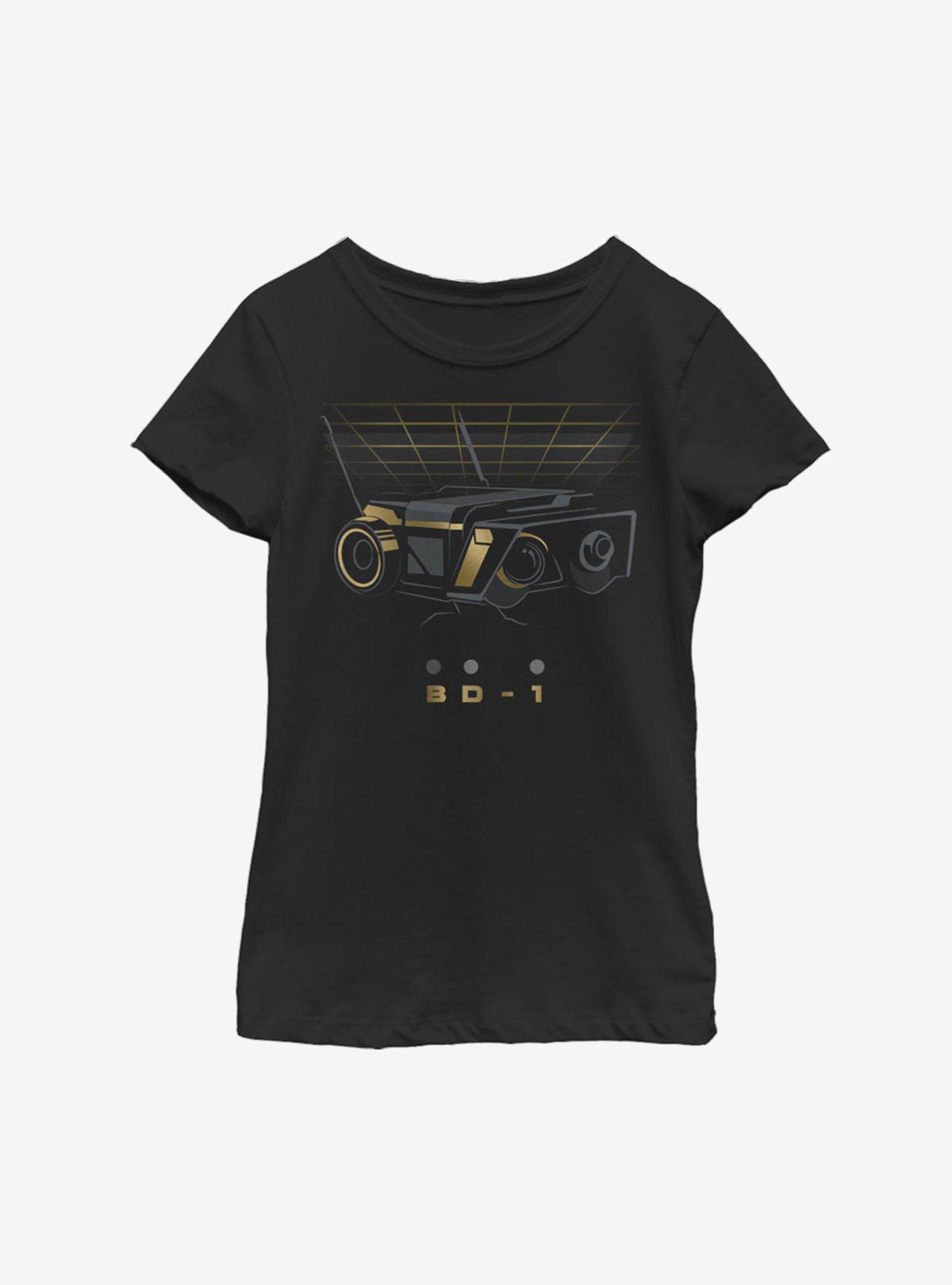 Star Wars Jedi Fallen Order BD-1 Gold Youth Girls T-Shirt, , hi-res