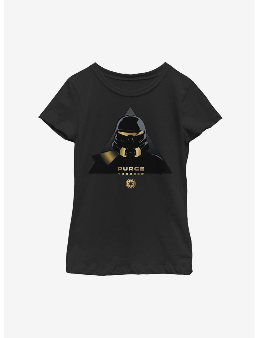 Star Wars Jedi Fallen Order Purge Trooper Gold Youth Girls T-Shirt, BLACK, hi-res