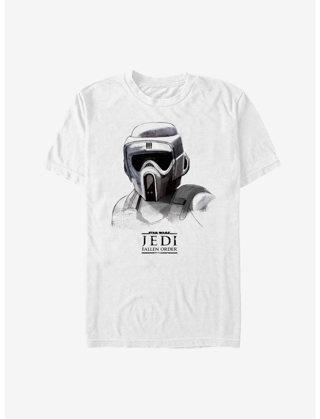 Star Wars Jedi Fallen Order Scout Trooper Mask T-Shirt, WHITE, hi-res