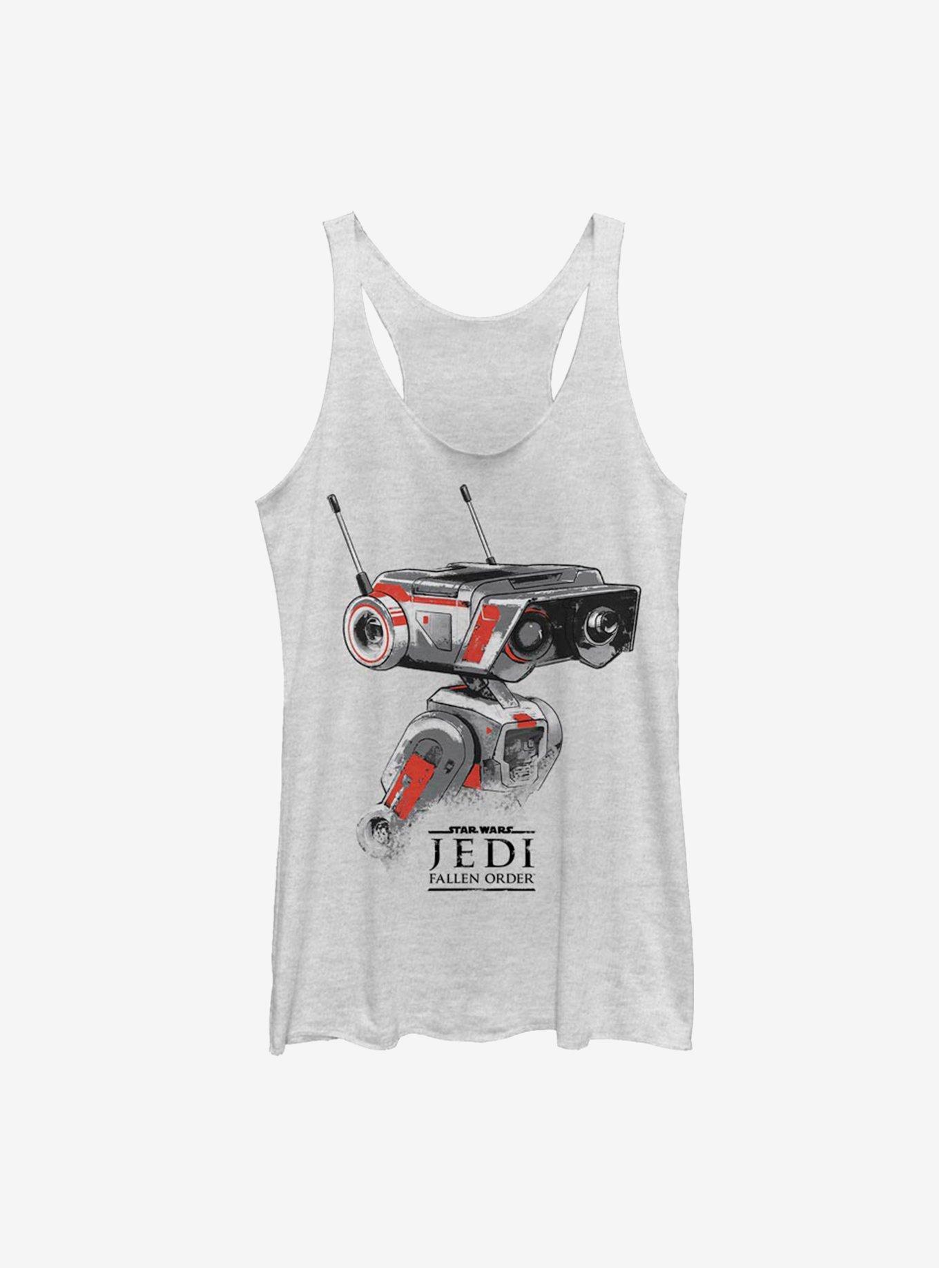Star Wars Jedi Fallen Order BD-1 Sketch Womens Tank Top, WHITE HTR, hi-res