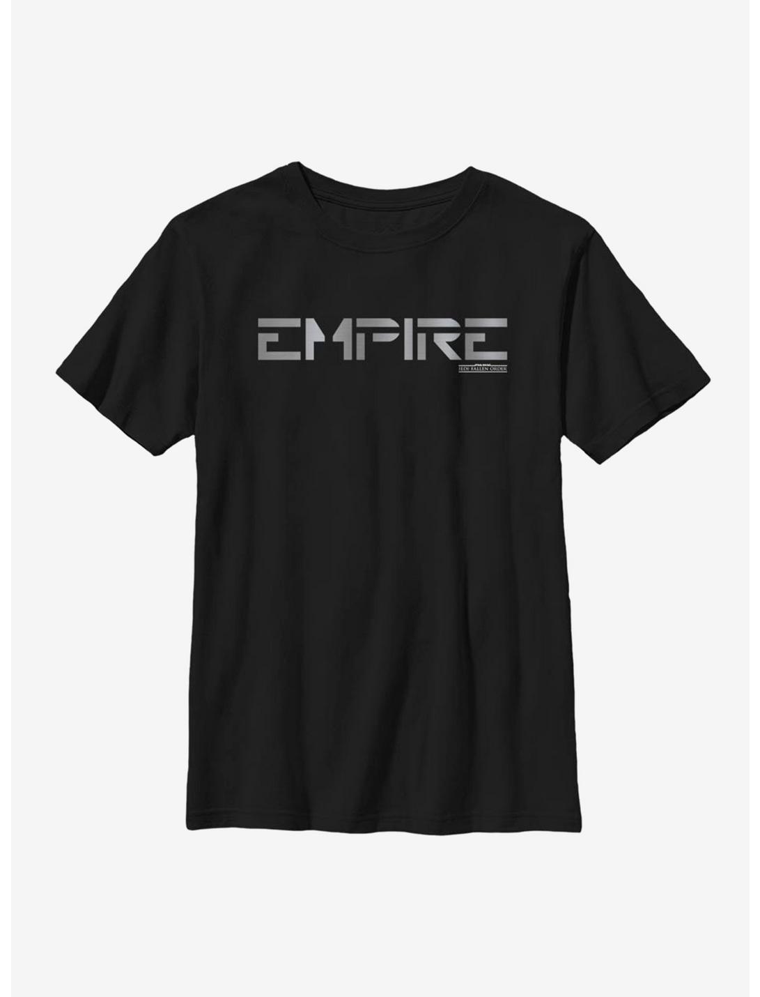 Star Wars Jedi Fallen Order Empire Script Youth T-Shirt, BLACK, hi-res
