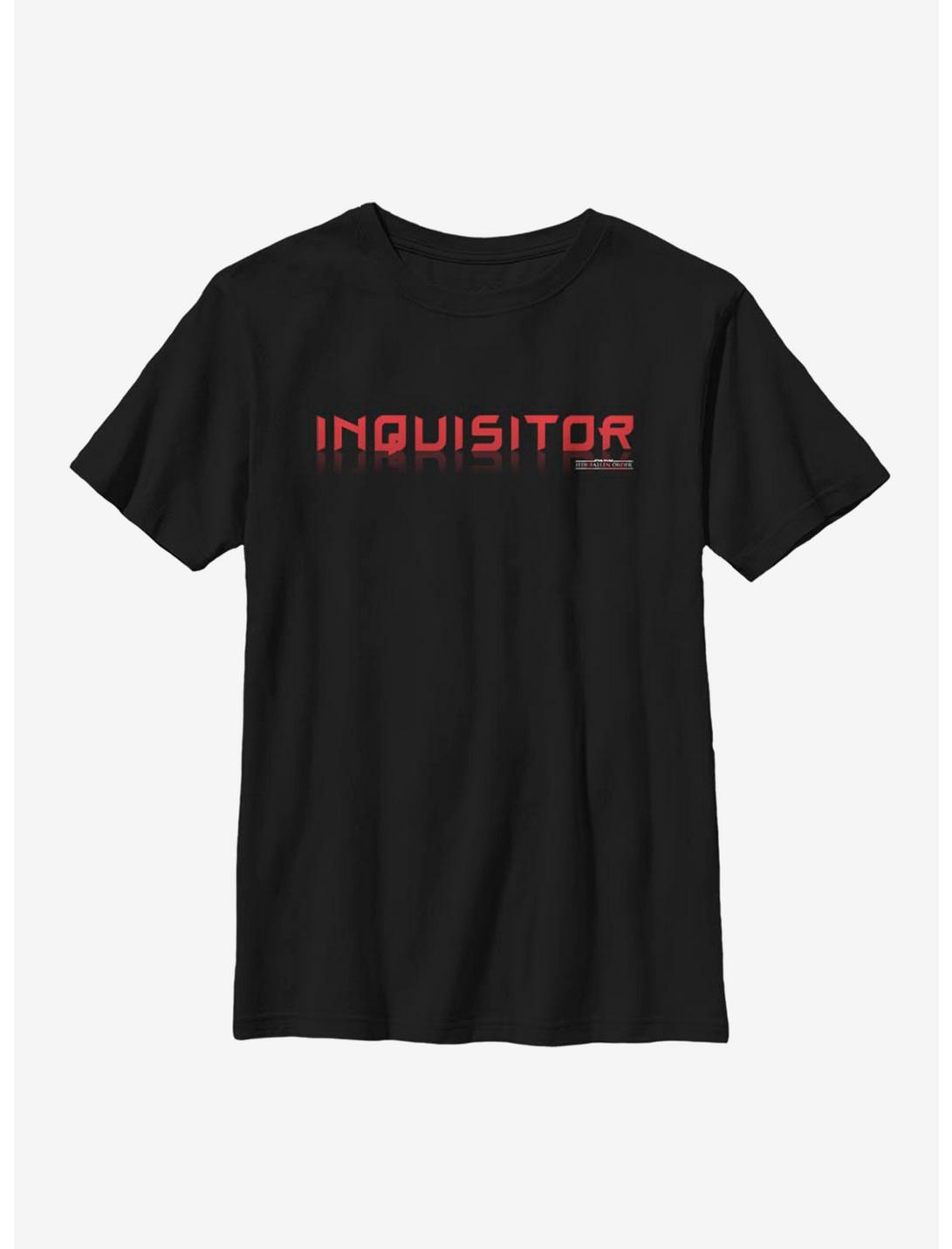 Star Wars Jedi Fallen Order Inquisitor Script Youth T-Shirt, BLACK, hi-res