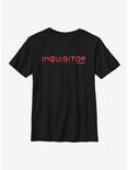 Star Wars Jedi Fallen Order Inquisitor Script Youth T-Shirt, BLACK, hi-res