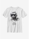 Star Wars Jedi Fallen Order Scout Trooper Mask Youth T-Shirt, WHITE, hi-res