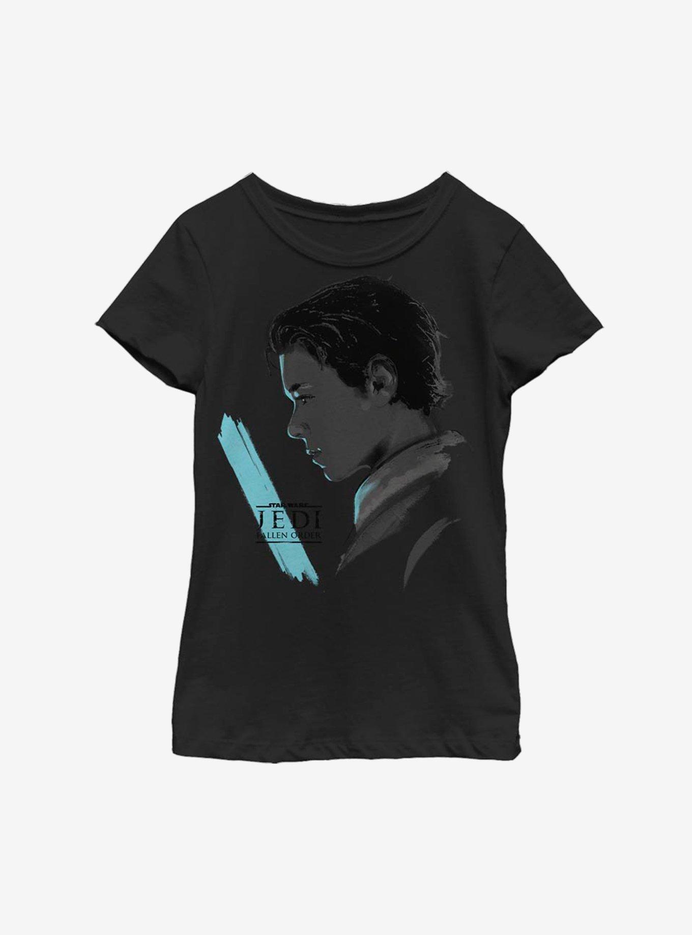 Star Wars Jedi Fallen Order Blue Saber Youth Girls T-Shirt, , hi-res