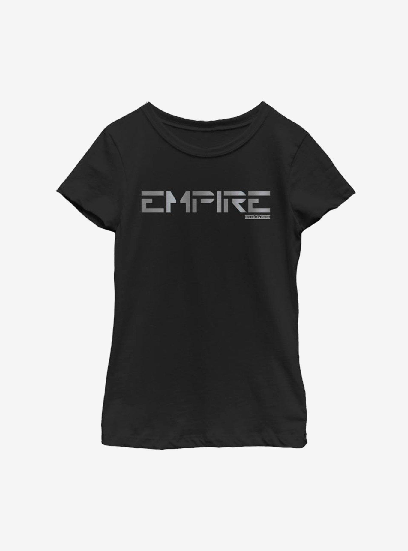Star Wars Jedi Fallen Order Empire Script Youth Girls T-Shirt, , hi-res