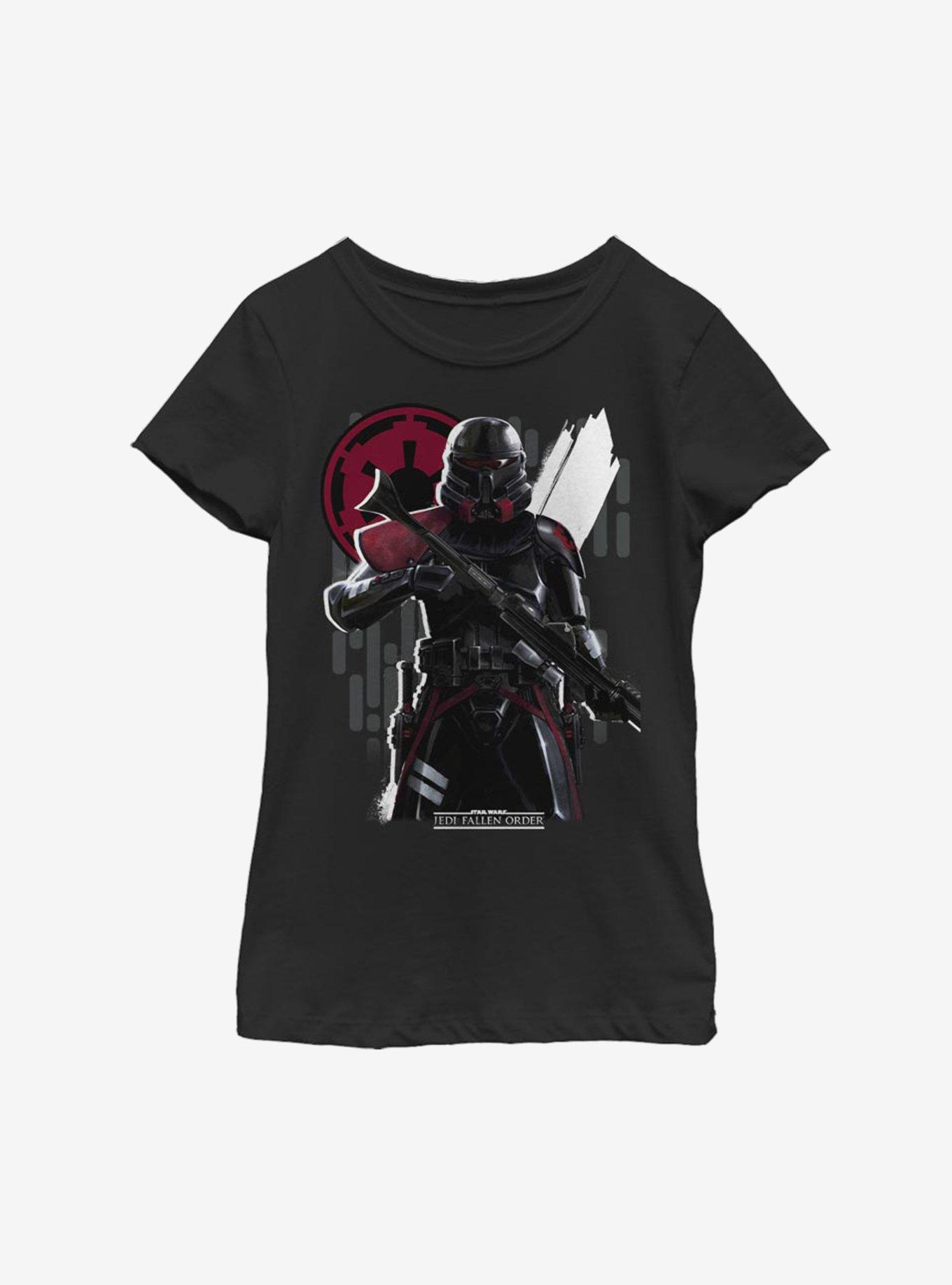 Star Wars Jedi Fallen Order Jedi Hunter Youth Girls T-Shirt, BLACK, hi-res
