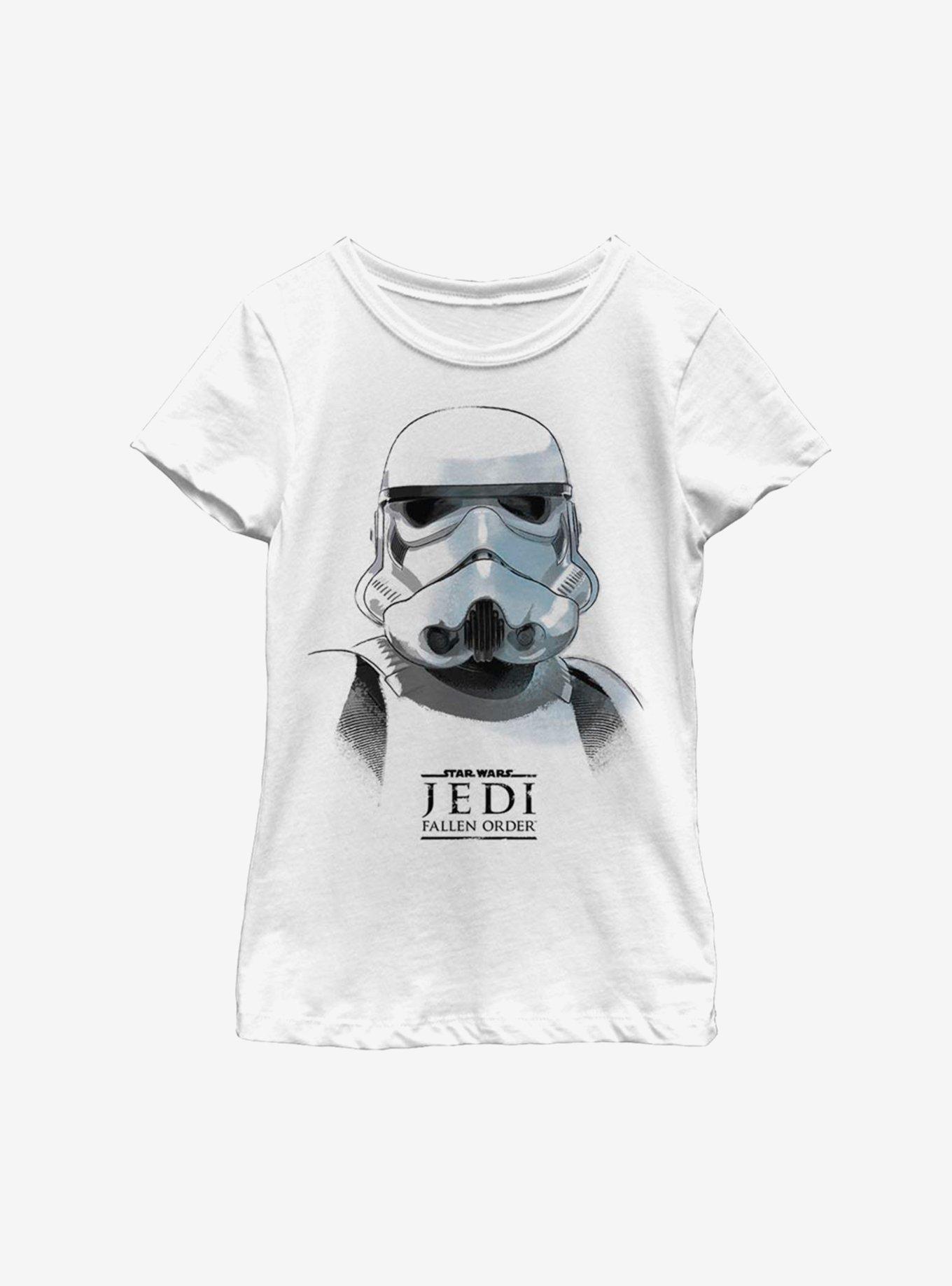 Star Wars Jedi Fallen Order Trooper Mask Youth Girls T-Shirt, , hi-res