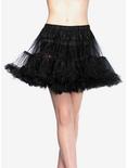 Black Layered Tulle Petticoat, , hi-res