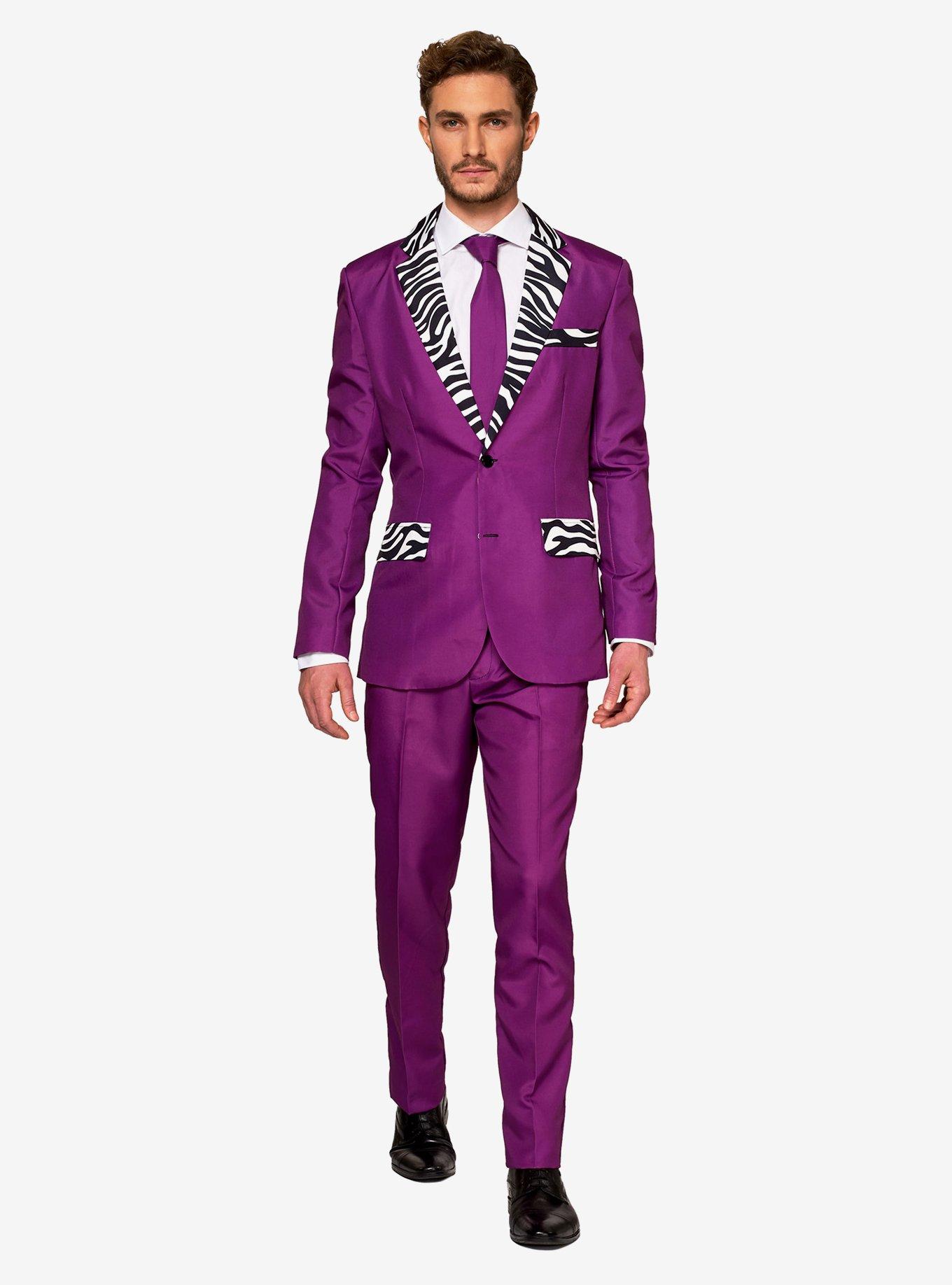 Suitmeister Men's Pimp Halloween Suit, MULTI, hi-res