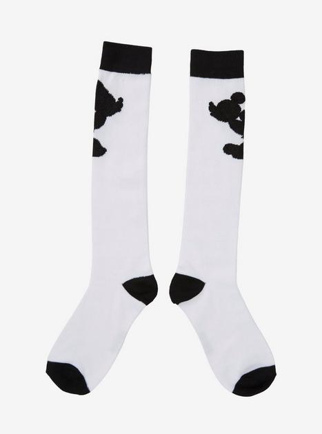 Disney Mickey Mouse Minnie Mouse Kiss Knee-High Socks | Hot Topic