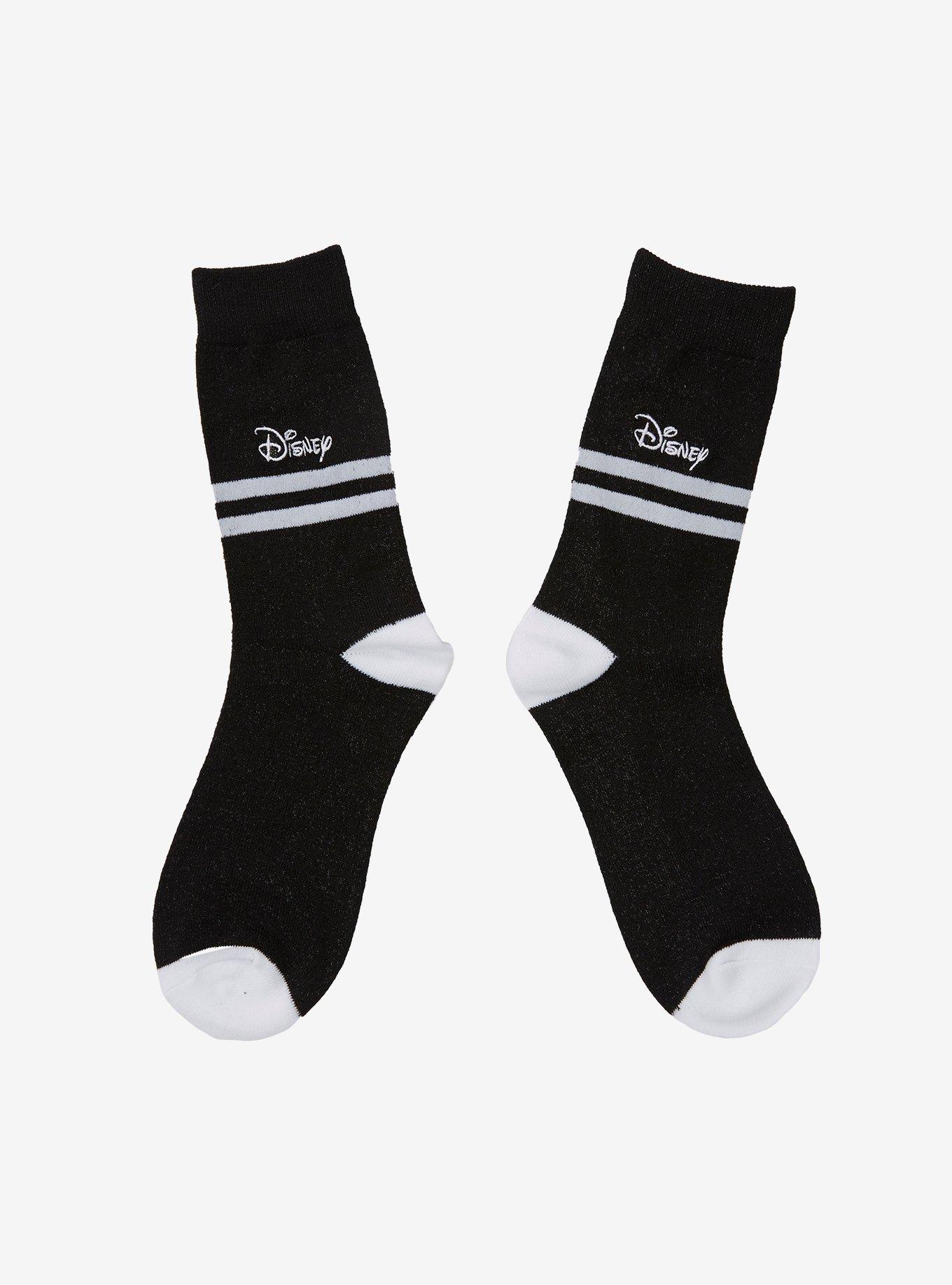 Disney Logo Sparkle Crew Socks, , hi-res