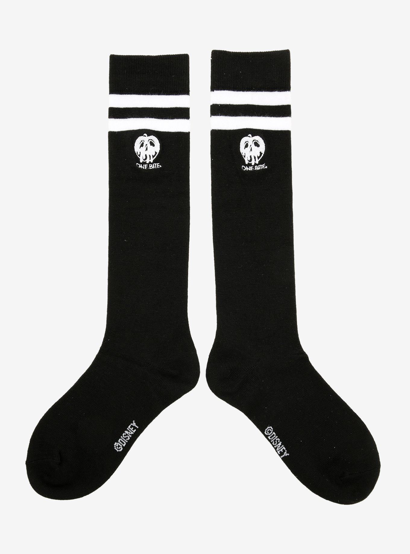 Disney Villains Poison Apple Varsity Knee-High Socks, , hi-res