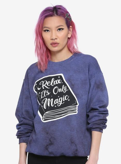 Relax It's Only Magic Tie-Dye Girls Sweatshirt | Hot Topic