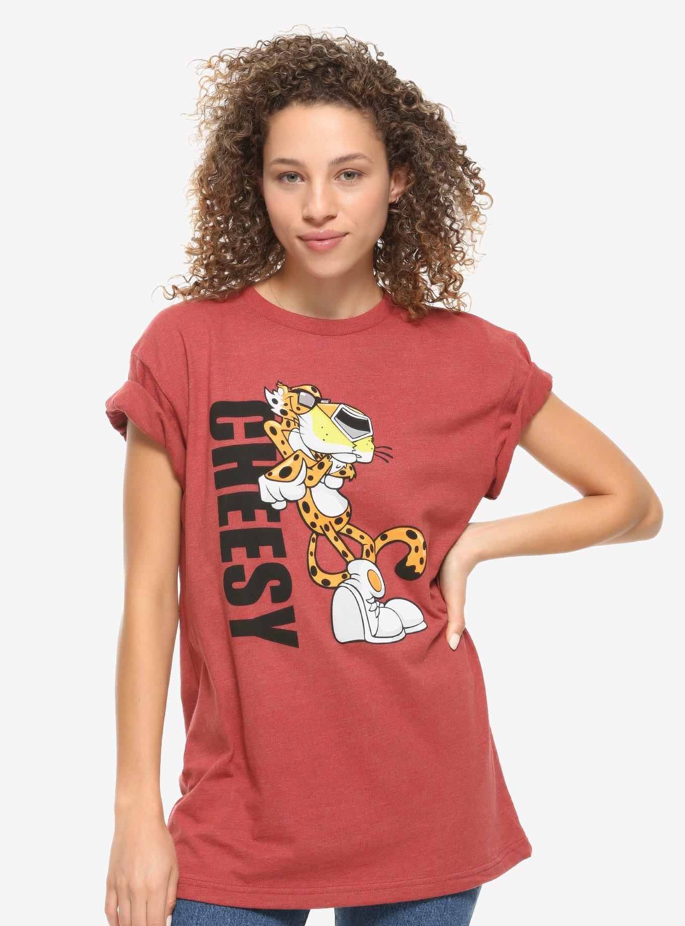 Cheetos Chester Cheetah Cheesy Women's T-Shirt - BoxLunch Exclusive, RED, hi-res