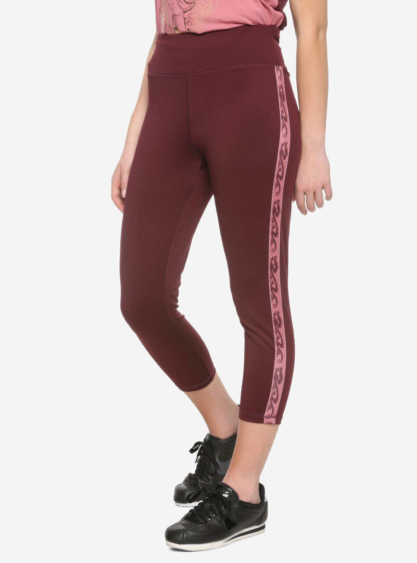 Our Universe Disney Mulan Mushu Striped Leggings - BoxLunch Exclusive, WHITE, hi-res