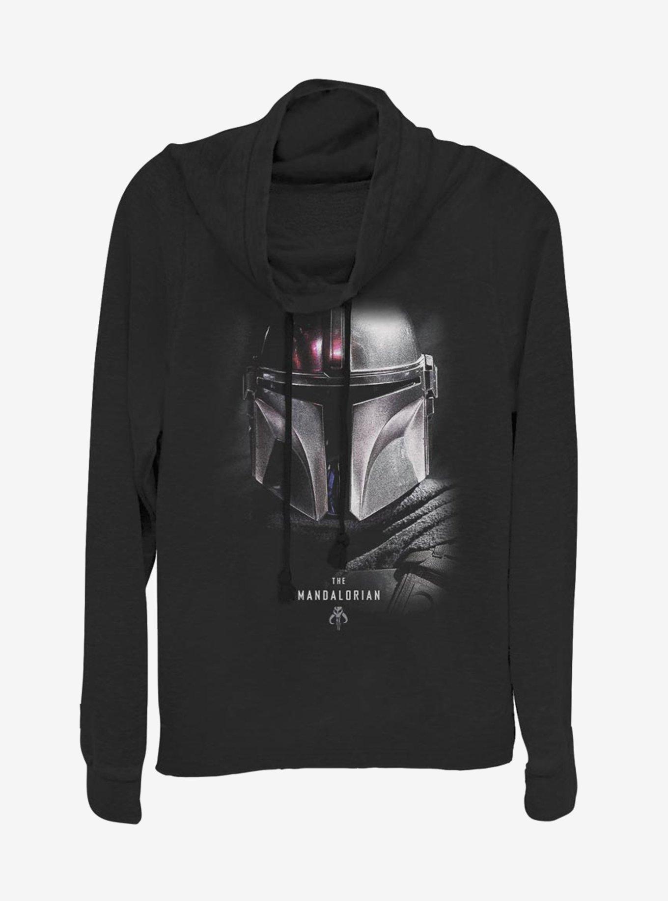 Star Wars The Mandalorian Hero Shot Cowl Neck Long-Sleeve Girls Top, , hi-res