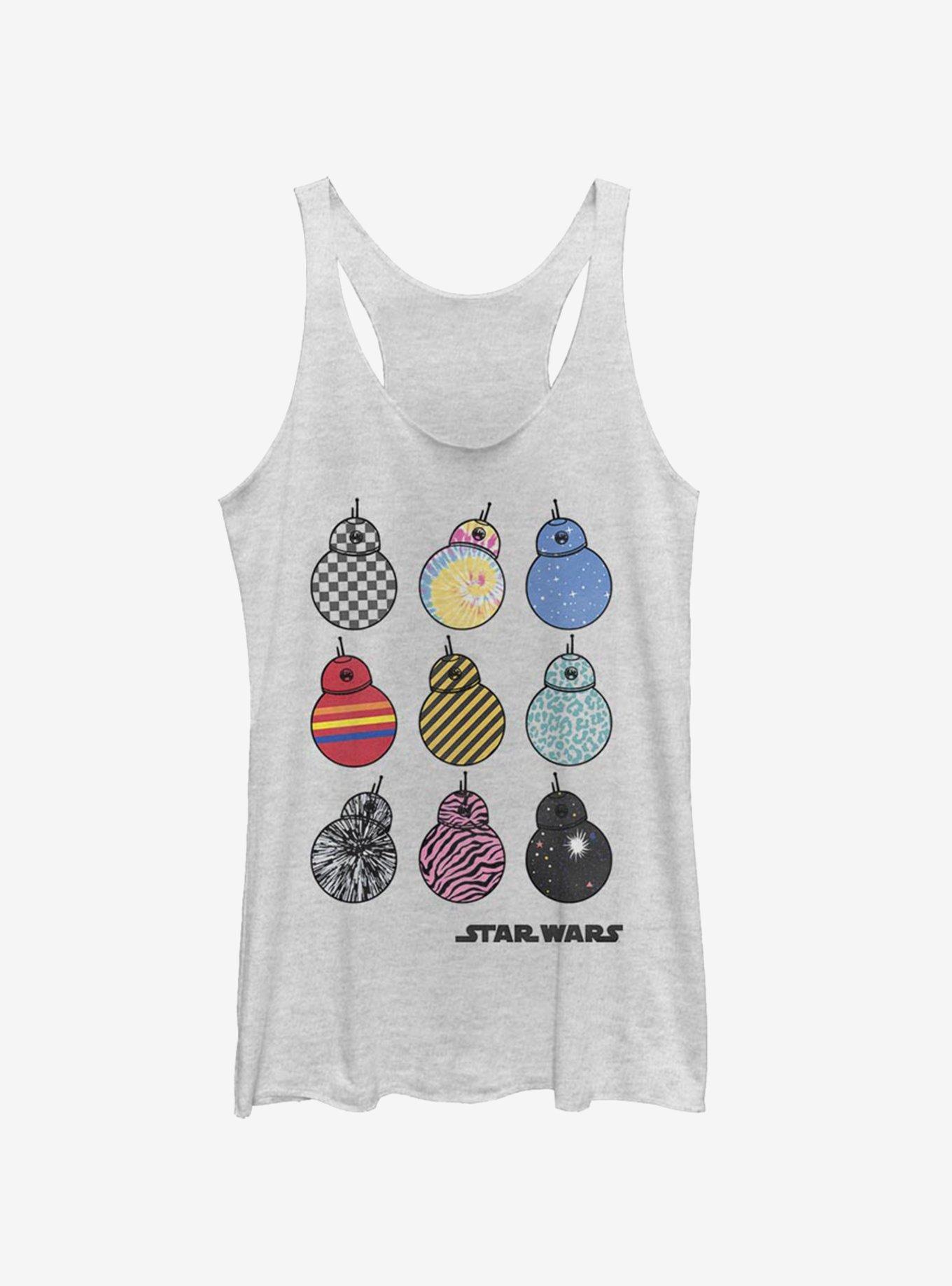 Star Wars Episode IX The Rise Of Skywalker BB-8 Girls Tank, WHITE HTR, hi-res