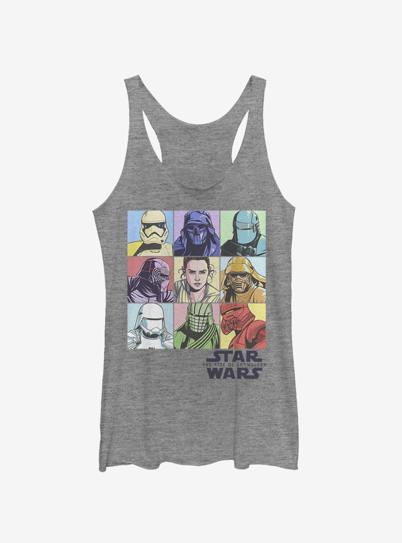 Star Wars Episode IX The Rise Of Skywalker Pastel Rey Boxes Girls Tank, GRAY HTR, hi-res