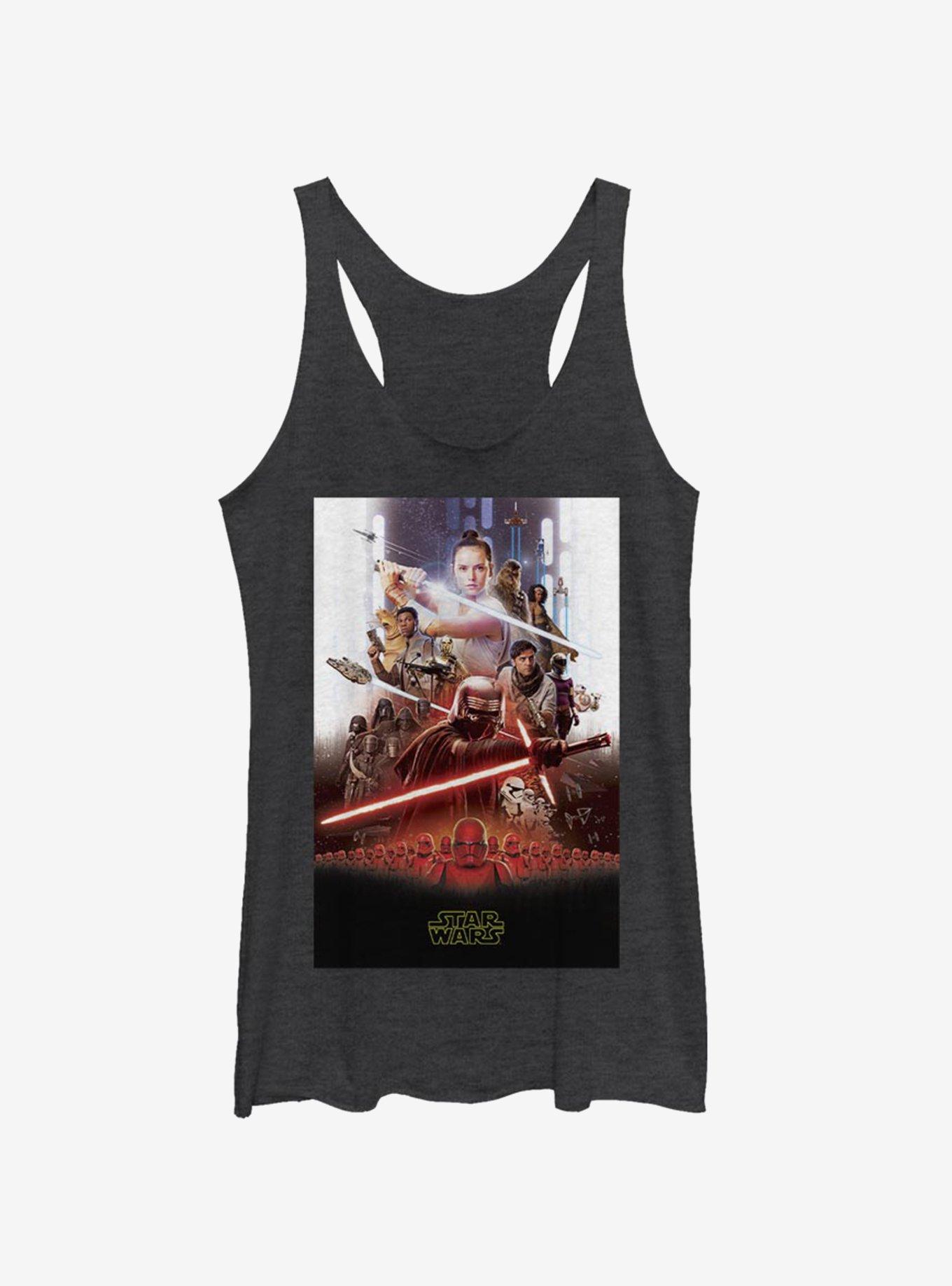 Star Wars Episode IX The Rise Of Skywalker Last Poster Girls Tank, BLK HTR, hi-res