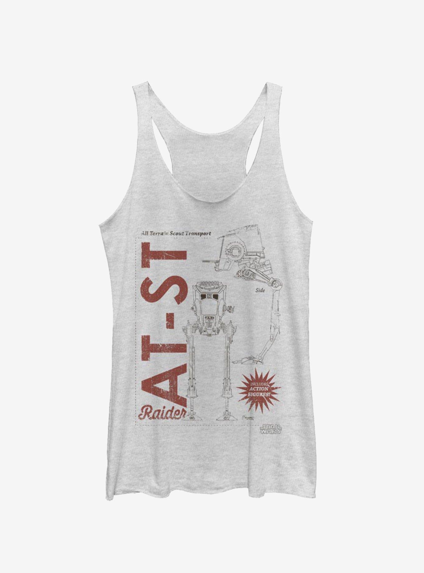 Star Wars The Mandalorian AT-ST Raider Girls Tank, WHITE HTR, hi-res