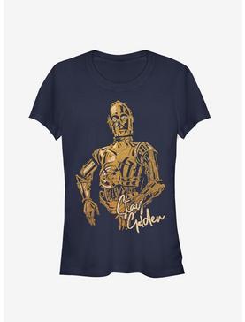 Star Wars Episode IX The Rise Of Skywalker C-3PO Stay Golden Girls T-Shirt, , hi-res