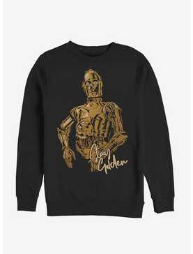 Star Wars Episode IX The Rise Of Skywalker C-3PO Stay Golden Sweatshirt, , hi-res