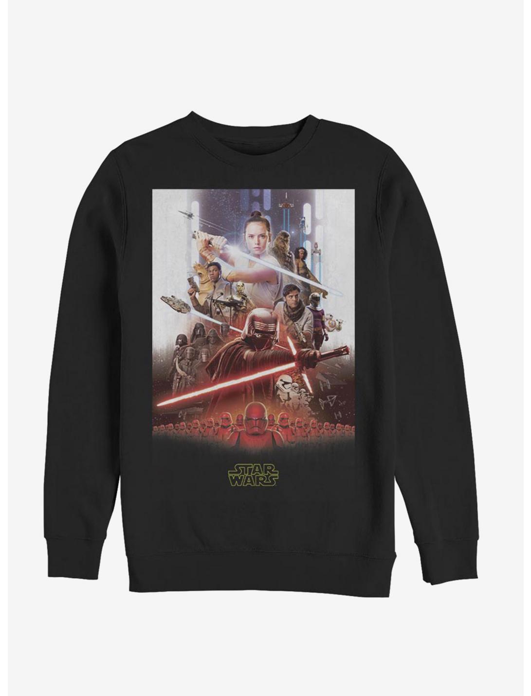 Star Wars Episode IX The Rise Of Skywalker Last Poster Sweatshirt, BLACK, hi-res