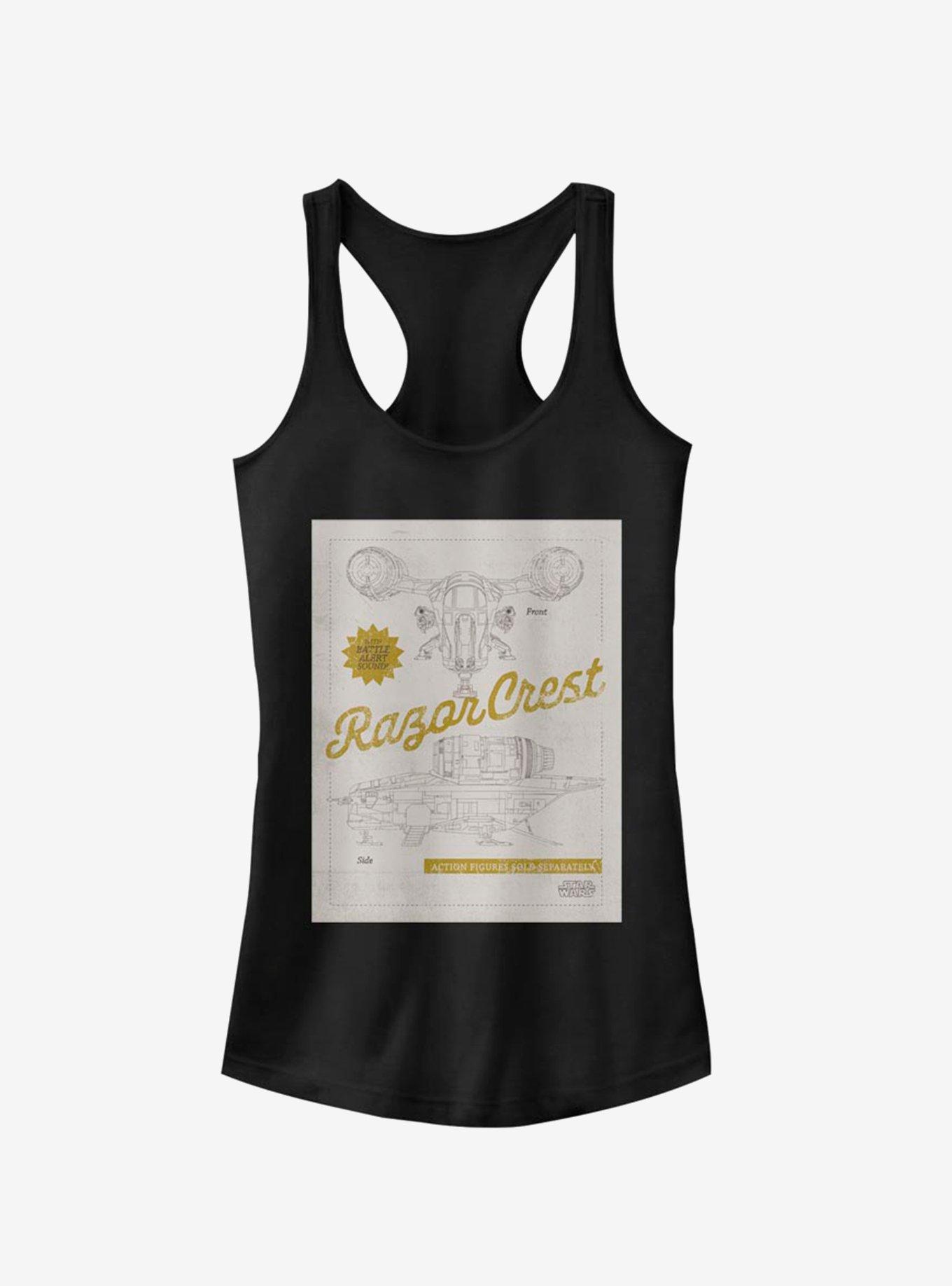 Star Wars The Mandalorian R. Crest Girls Tank, BLACK, hi-res