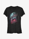 Star Wars The Mandalorian Helmet Explanation Girls T-Shirt, BLACK, hi-res