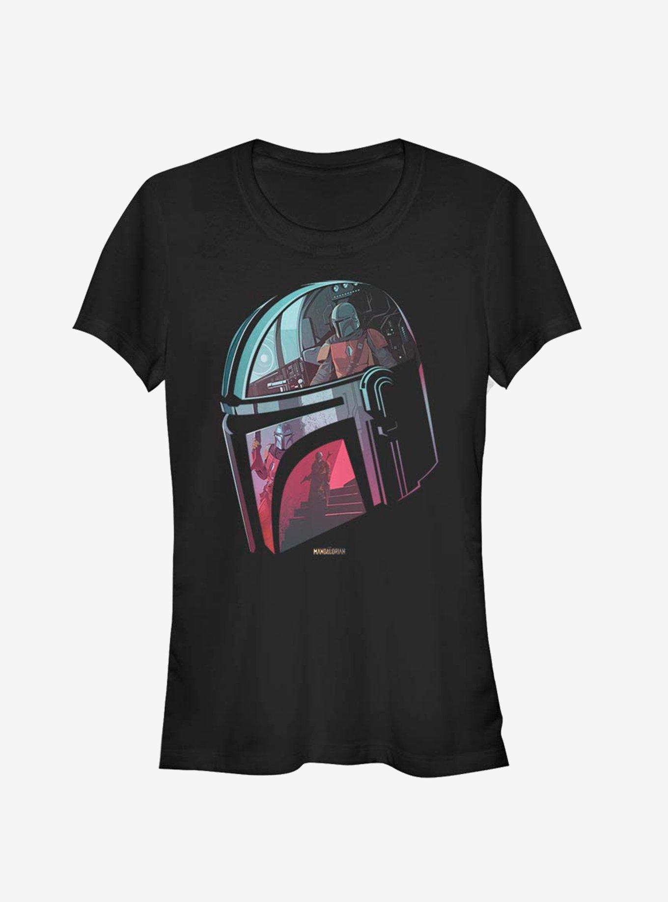 Star Wars The Mandalorian Helmet Explanation Girls T-Shirt, , hi-res