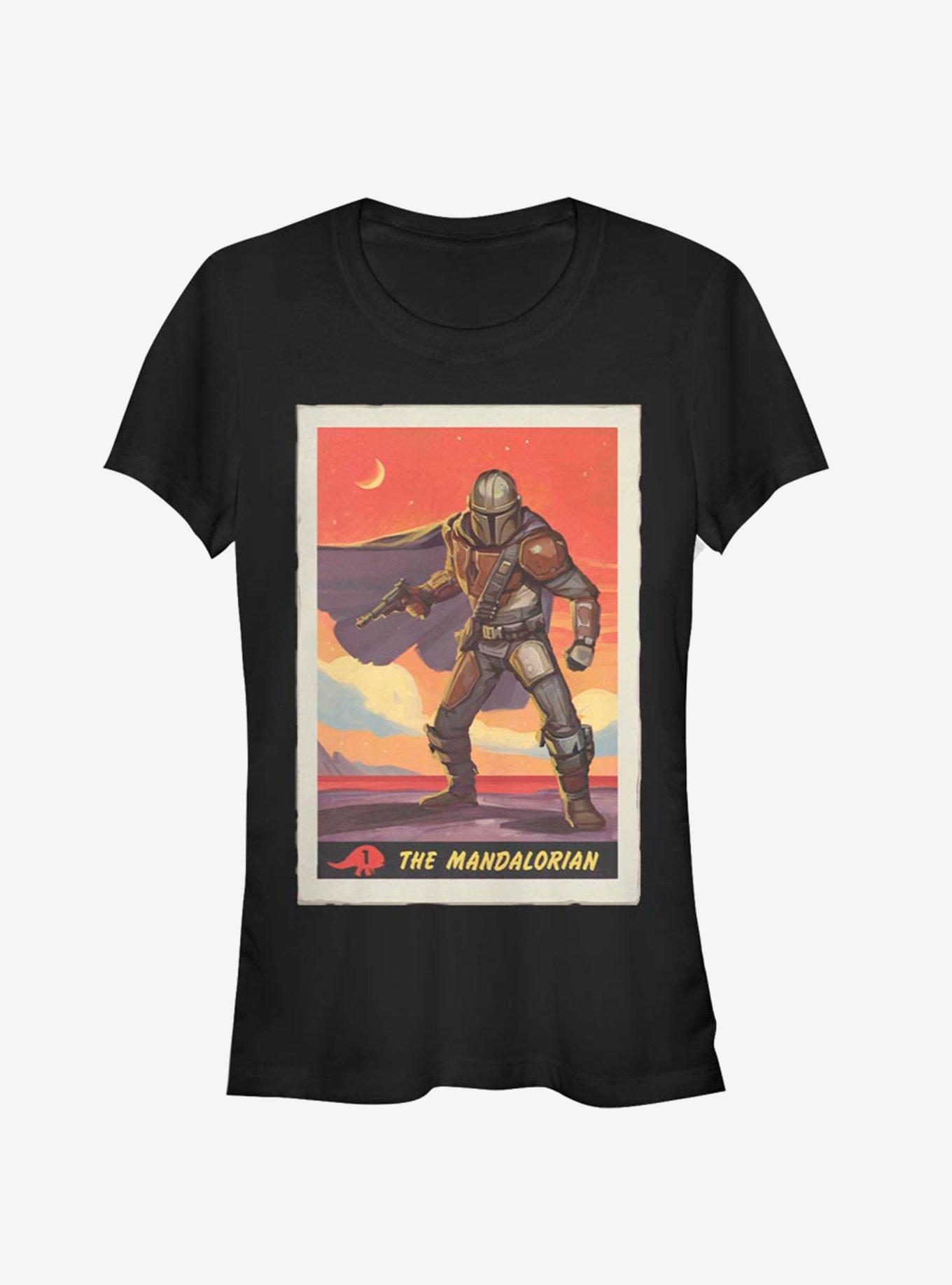 Star Wars The Mandalorian Mandalorian Poster Girls T-Shirt, BLACK, hi-res