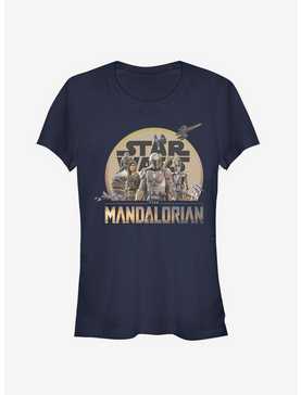 Star Wars The Mandalorian Mandalorian Characters Action Pose Girls T-Shirt, , hi-res