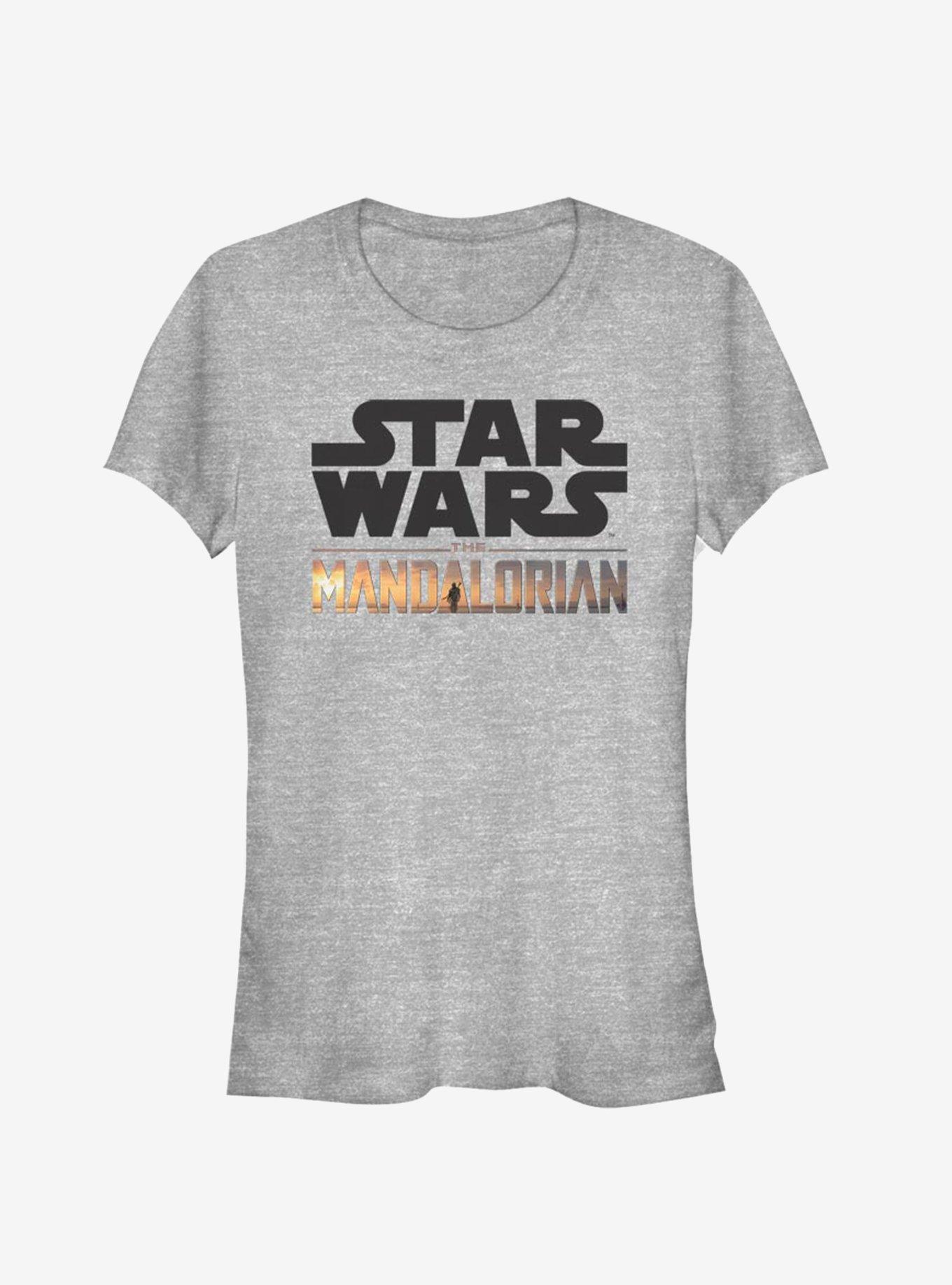 Star Wars The Mandalorian Stacked Logo Girls T-Shirt