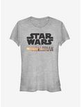 Star Wars The Mandalorian Stacked Logo Girls T-Shirt, ATH HTR, hi-res