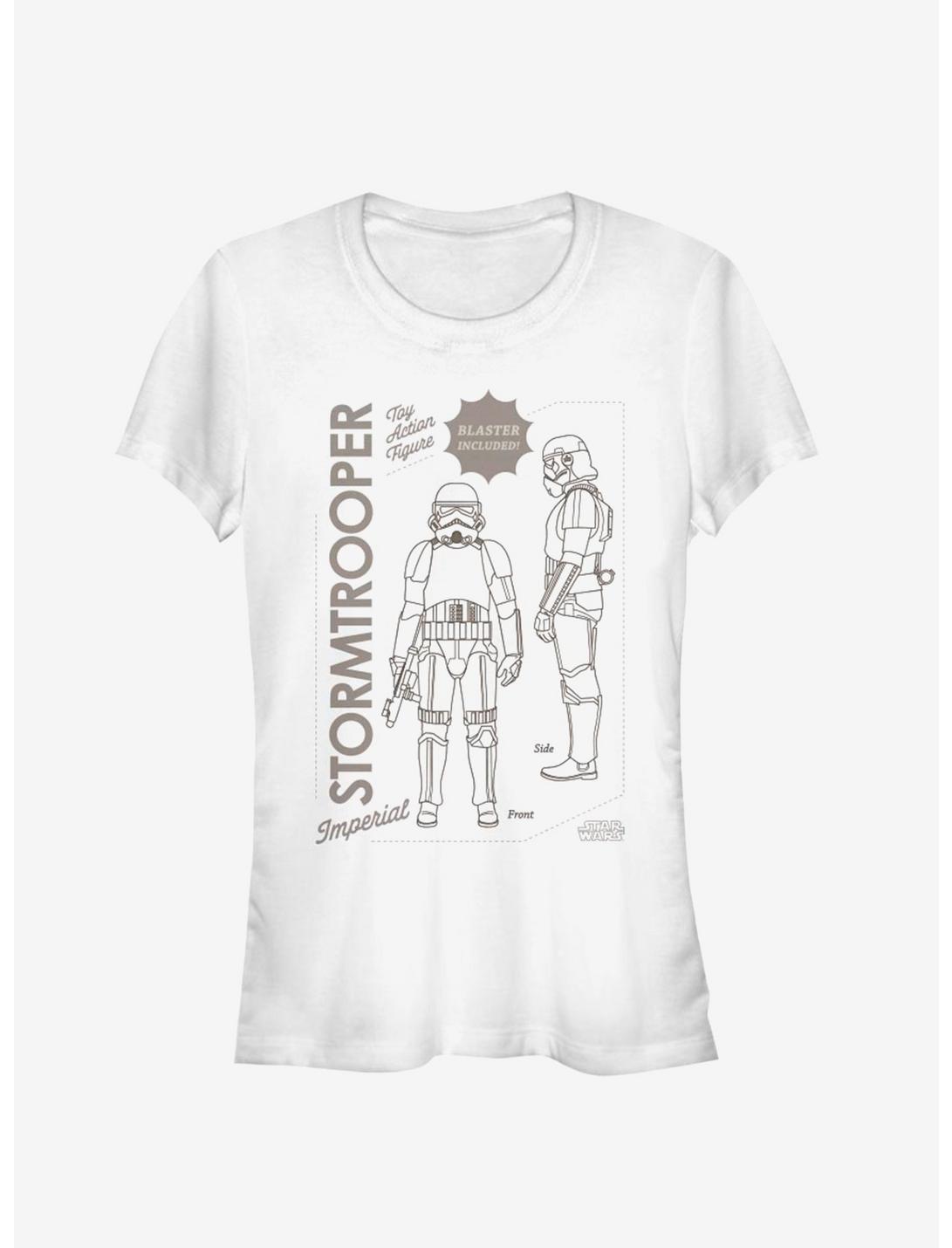 Star Wars The Mandalorian Trooper Poster Girls T-Shirt, WHITE, hi-res
