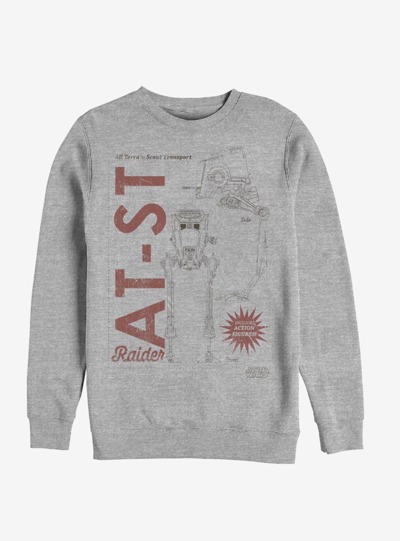 Star Wars The Mandalorian AT-ST Raider Sweatshirt, ATH HTR, hi-res