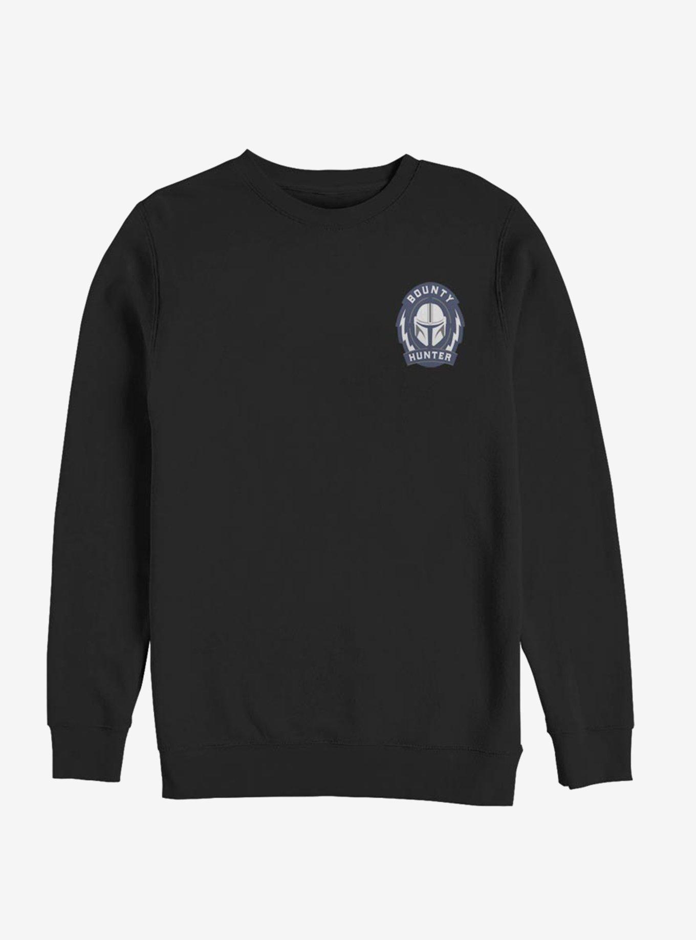 Star Wars The Mandalorian Bounty Hunter Logo Sweatshirt, BLACK, hi-res