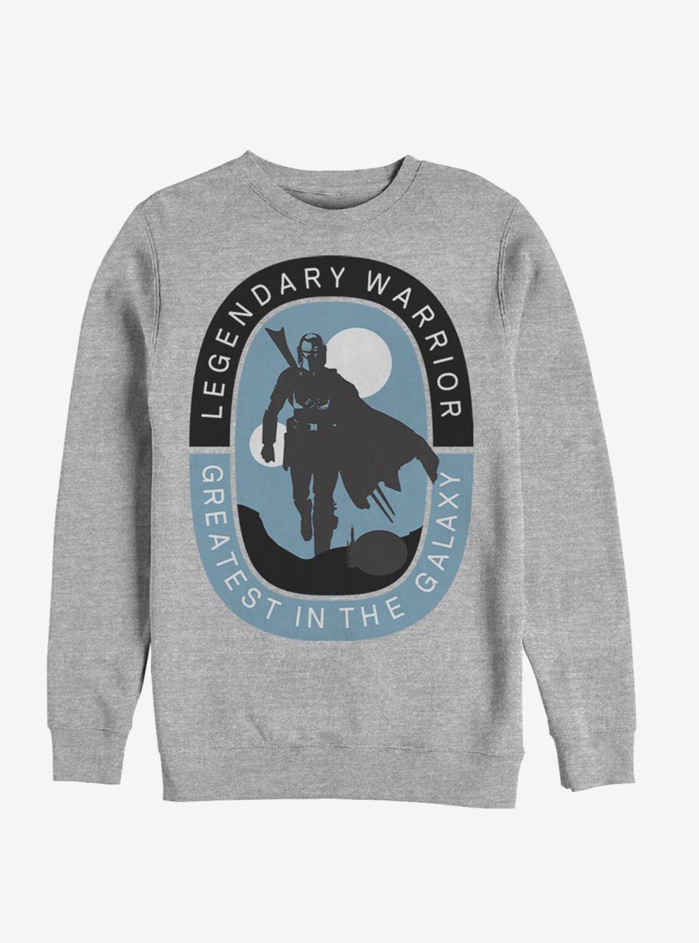 Star Wars The Mandalorian Legendary Warrior Sweatshirt, ATH HTR, hi-res