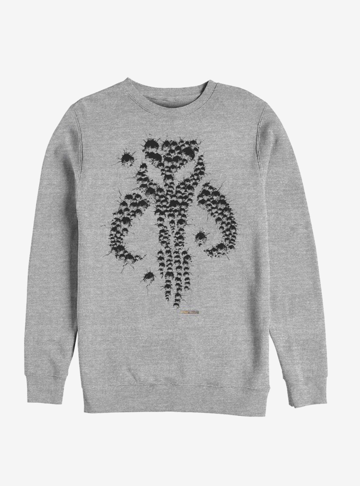 Star Wars The Mandalorian Bullet Holes Sweatshirt, ATH HTR, hi-res