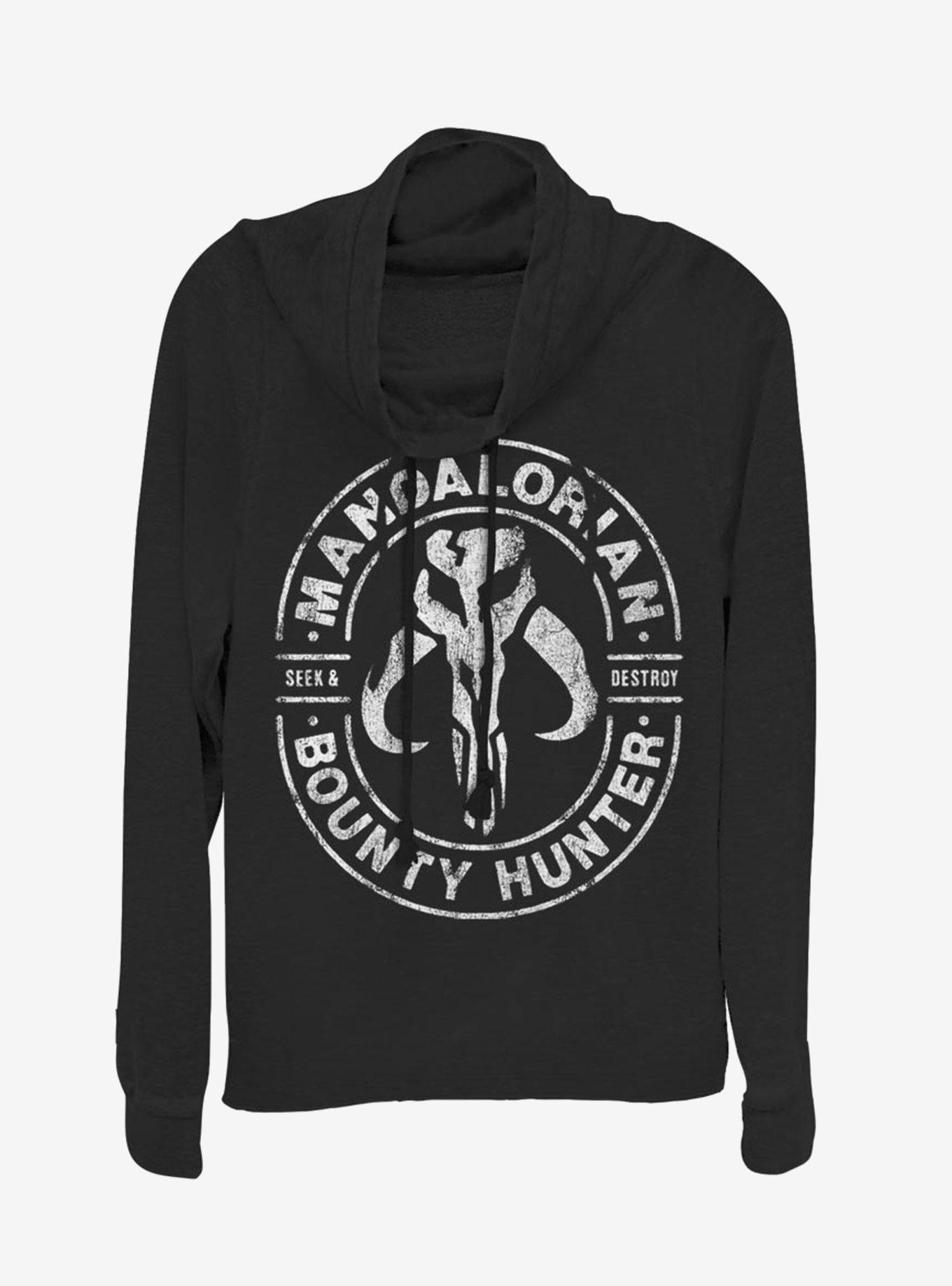 Star Wars The Mandalorian Gun For Hire Cowl Neck Long-Sleeve Girls Top, , hi-res