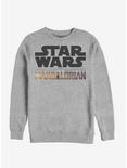 Star Wars The Mandalorian Stacked Logo Sweatshirt, ATH HTR, hi-res