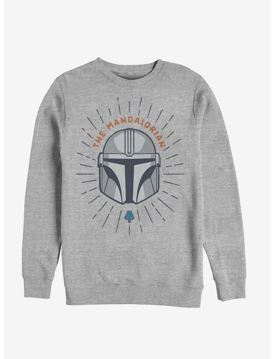 Star Wars The Mandalorian Simple Shield Sweatshirt, ATH HTR, hi-res