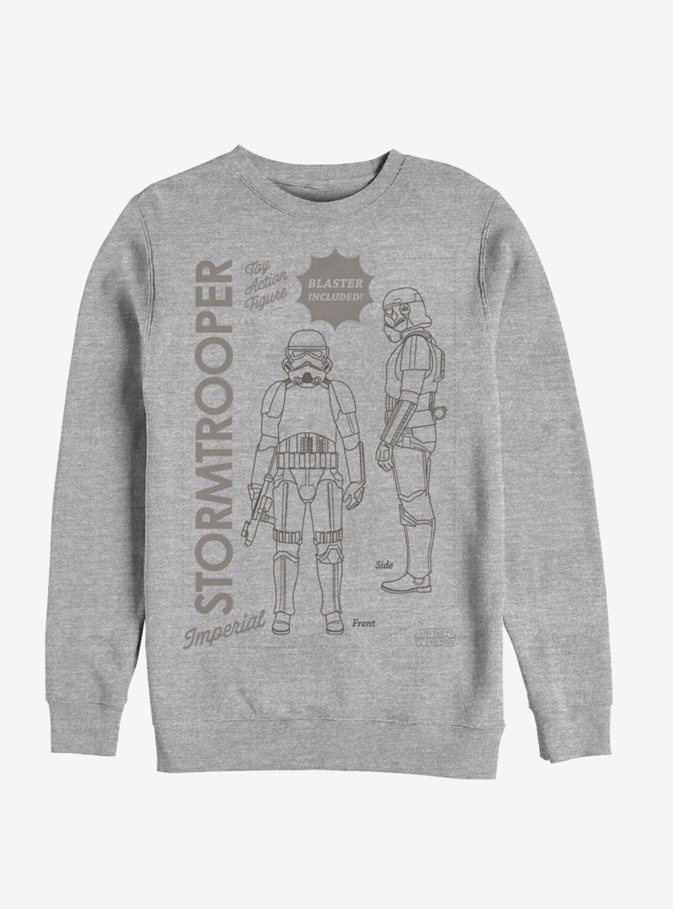 Star Wars The Mandalorian Trooper Poster Sweatshirt, ATH HTR, hi-res